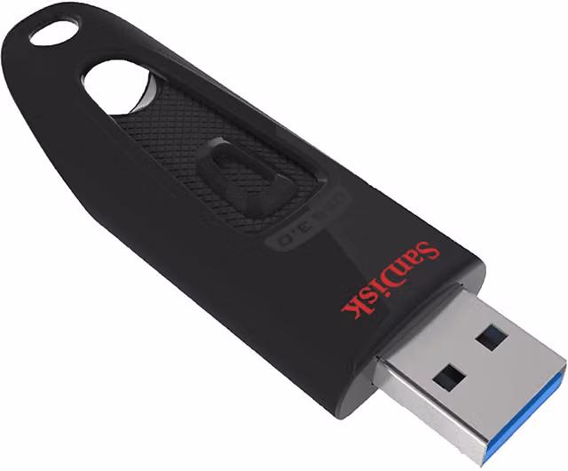 Chiavetta USB SanDisk Ultra 3.0 Type-A 128GB Nero