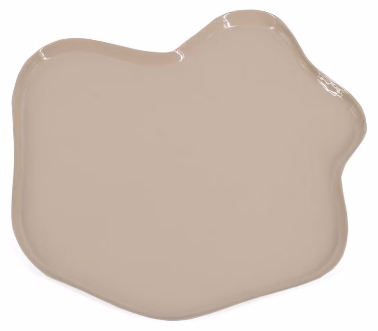 HomeBound, Tavolino metallico Mori, colore sabbia chiaro, finitura lucida