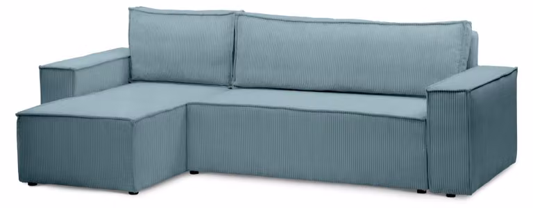 Divano a tre posti con funzione letto, modello Agi, colore "Menta Fredda"