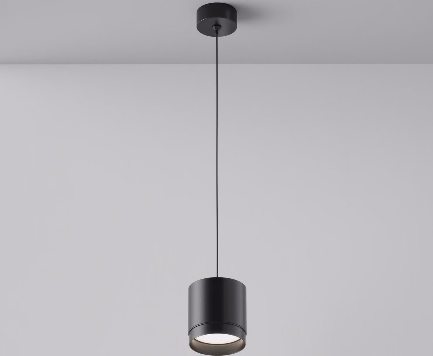 Lampada a sospensione Polar, nera, 1xGX53x15W, alluminio, dimensioni: 108,5x8,2x8,2 cm, IP20, Maytoni