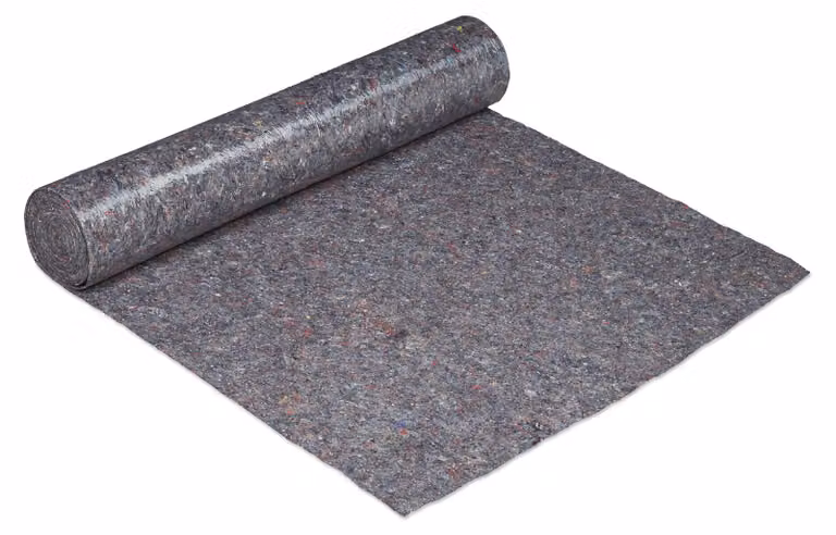 2 rotoli di telo protettivo per imbianchini, 1 m x 25 m ciascuno = 25 m², antiscivolo, idrorepellente, 270 g/m², per lavori di tinteggiatura e traslochi, grigio