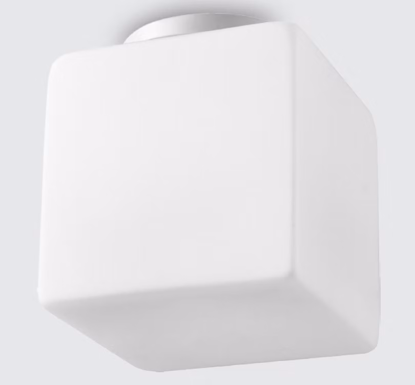 Plafoniera CUBIX NET 1xE27/40W, bianco/opal L L: 200, L: 200, H: 225, attacco E27, dimmerabile