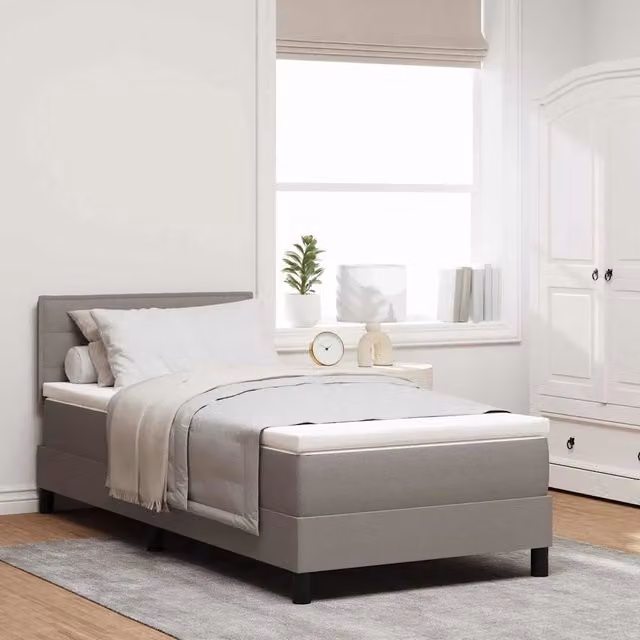 Letto a molle con strisce LED Talpa 90 x 200 cm Tessuto 3342104