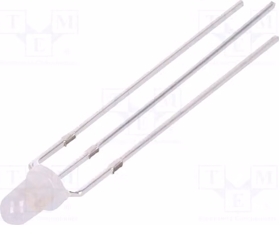 2 LED, 3000÷4200 mcd, 2180÷3000 mcd, rosso/verde, 3 mm, bicolore, 30°, OSRPMC3132A, diodi LED