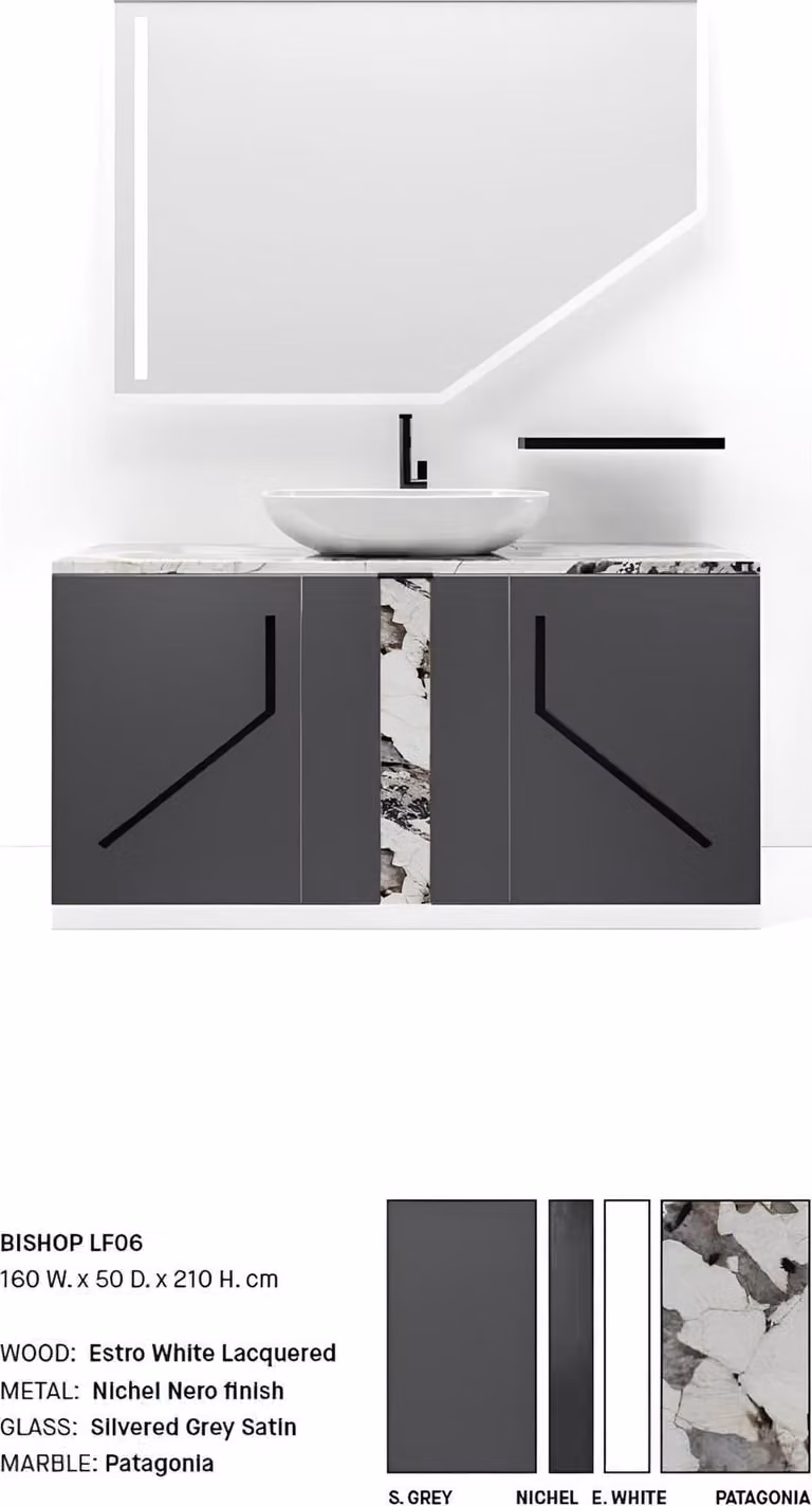 Grau Badezimmer Waschbecken Armaturen Badezimmer Möbel Italien Stil Badezimmer