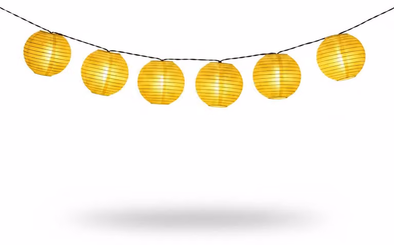 InAndOutdoorMatch - Catena luminosa con lampadine - 30 LED - Luce bianca calda