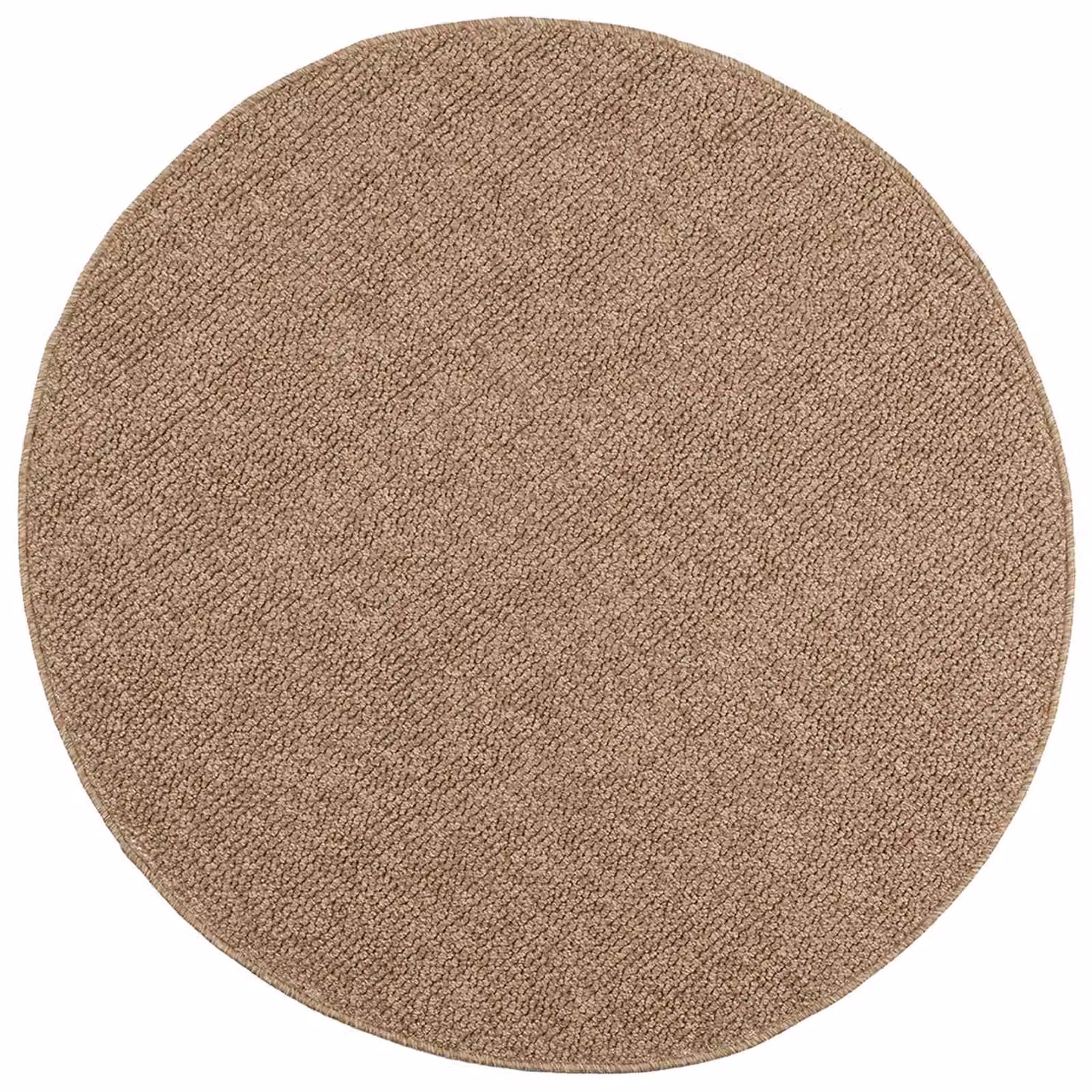 Tappeto rotondo vidaXL AGIRA per interno ed esterno, beige e marrone, Ø 200 cm, in poliestere antiscivolo