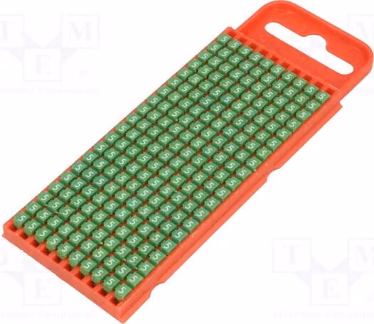 200 etichette per cavi e conduttori, colore verde, modello 561-01655, adatte per cavi con diametro da 2 a 2,8 mm