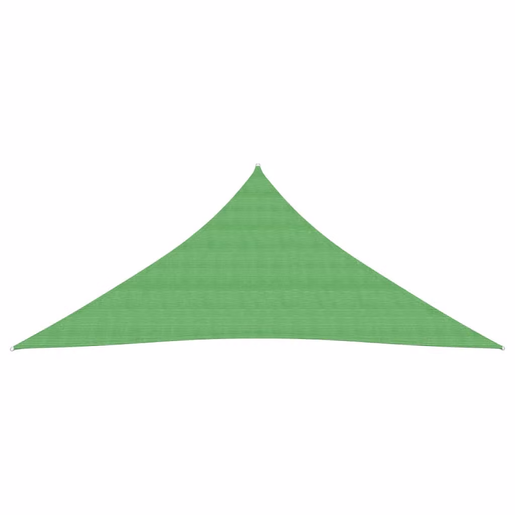 The Living Store Tenda da sole 160 g/m² Verde chiaro 4x4x4 m HDPE