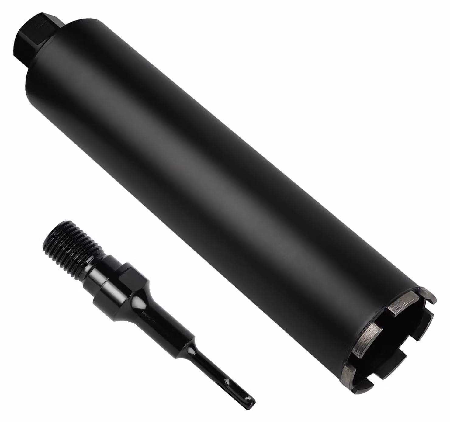 diamantata per trapano, diametro 152 mm, filettatura 1¼" UNC, lunghezza 420 mm, per foratura a umido
