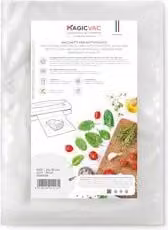 Sacchetti sottovuoto Magic Vac trasparenti senza etichetta BPA Free L 25 cm x P 35 cm, confezione da 50 pezzi
