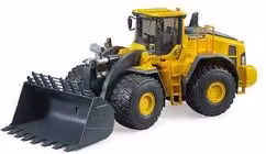 Caricatrice gommato Volvo Bruder scala 1:16 colore giallo con pneumatici in gomma L/P/H: 57 x 20 x 22,5 cm