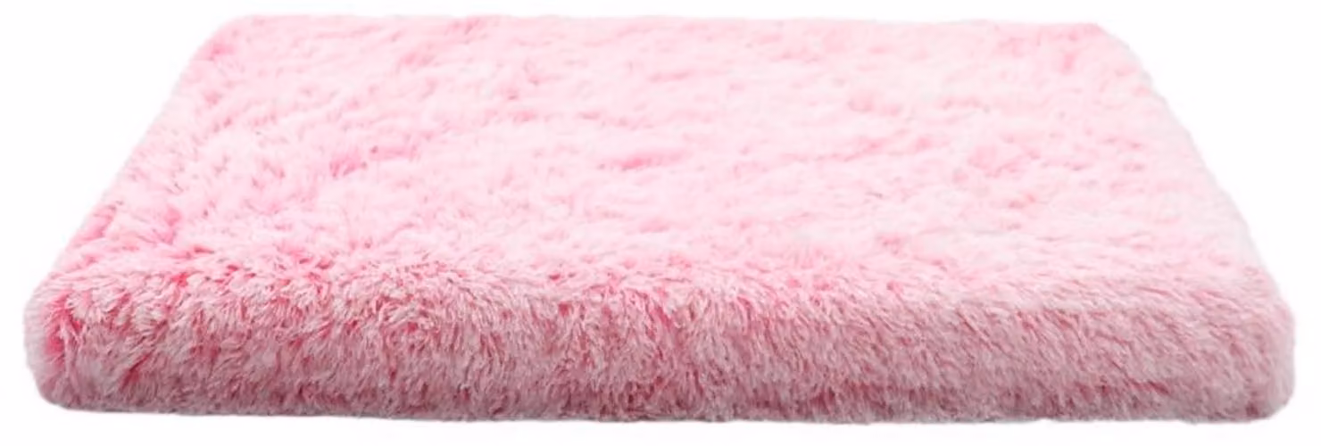 Cuccia per cani in peluche con rivestimento rimovibile, colore rosa