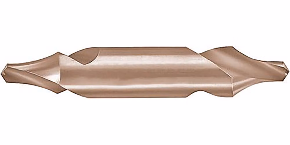 Formato Punta centrale DIN333 HSS forma R 2,0 mm