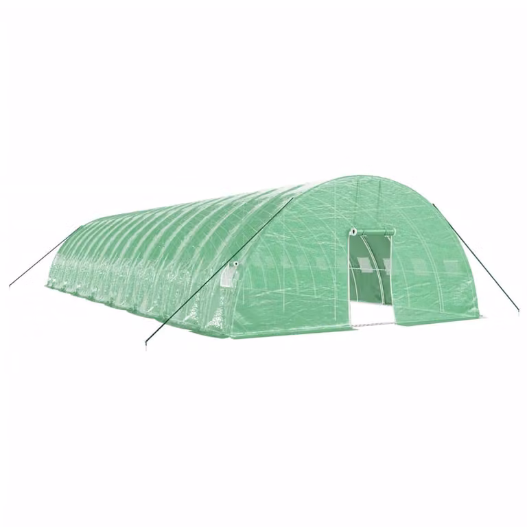 Serra con Telaio in Acciaio Verde 96 m² 16x6x2,85 m