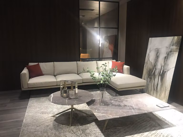Sofa Garnitur Italien Leder Eck Couch Sitz Landschaft L-Form Luxus Wohn Polster