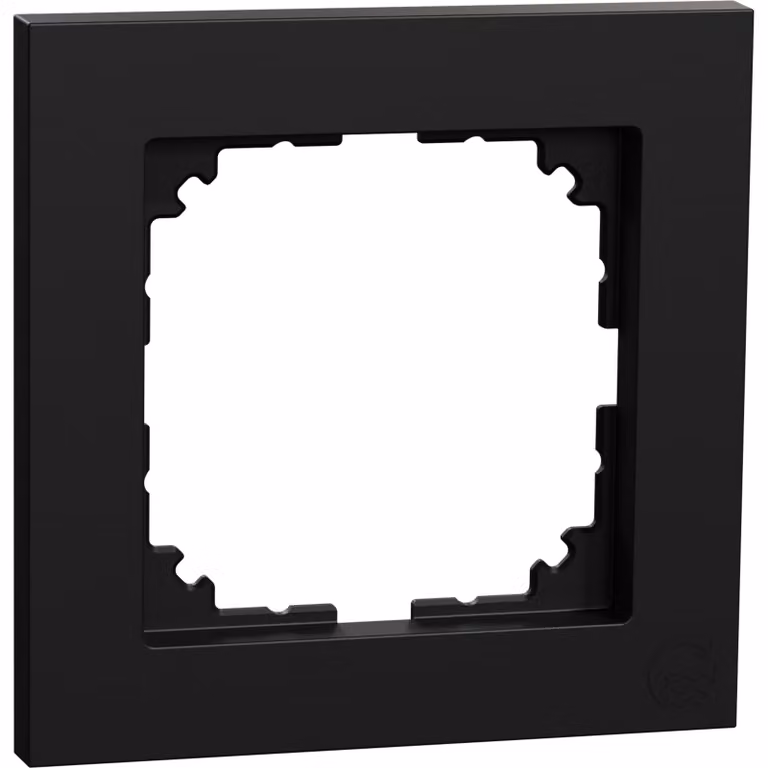 Merten MEG4010-3603 Telaio di copertura, singolo M-Nero puro/opaco