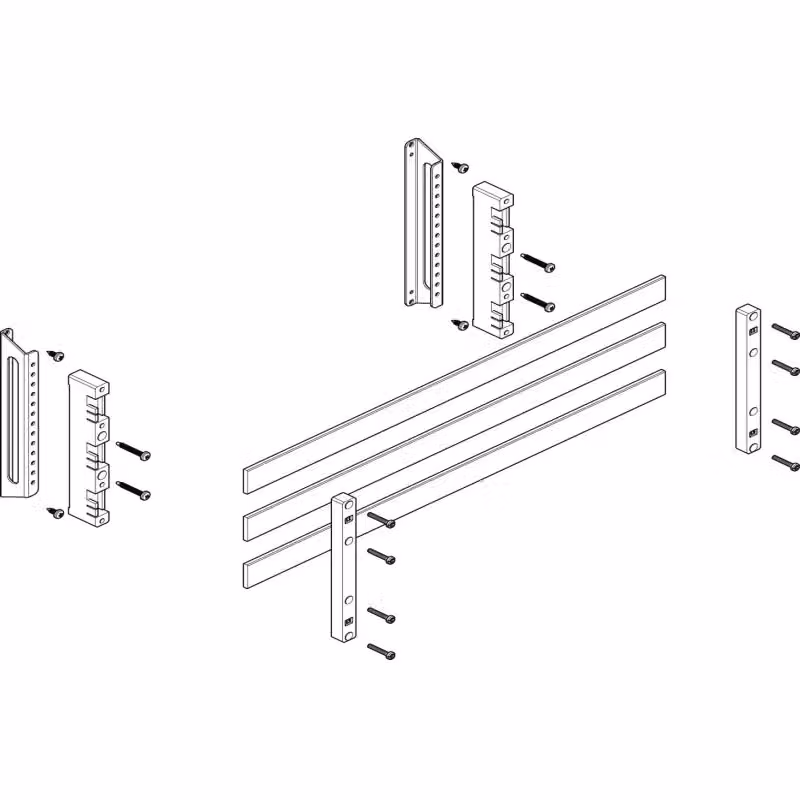Modulo barra collettrice ABN profonda 2FB/2RE 60 mm con rame 30x5 mm, a 3 poli, EBM 32 mm MTSC22643