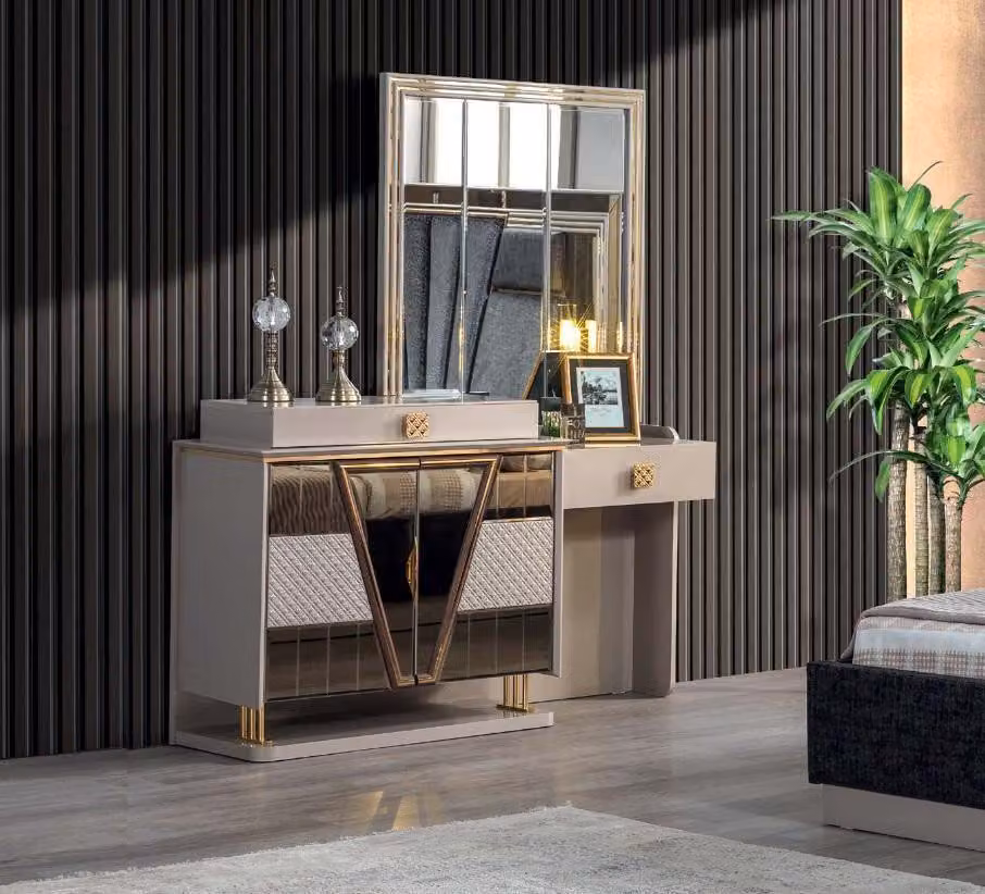 Modern Schminktisch luxus Möbel Spiegel Einrichtung Schlafzimmer