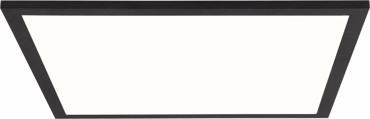 BRILLANTE plafoniera a LED nera BUFFI | plafoniera moderna in 40x40cm | 24 Watt 3120 Lumen 4000 Kelvin | metallo/plastica