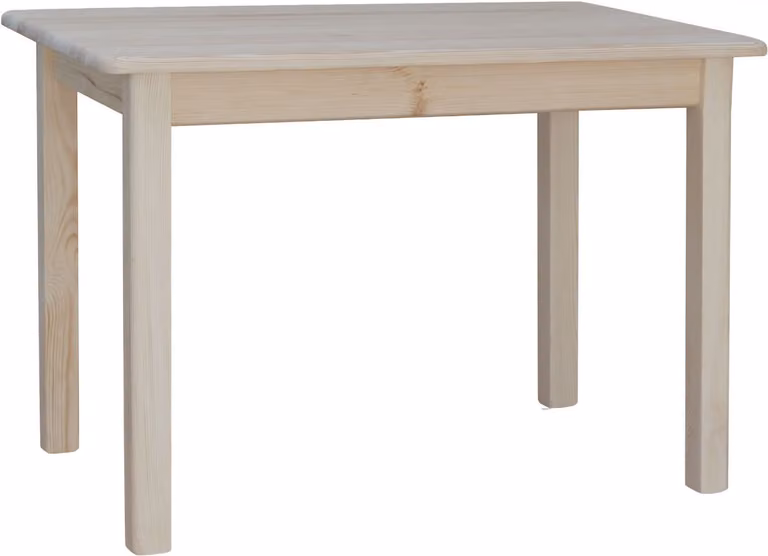 Tavolo in legno di pino massiccio non trattato 110 x 80