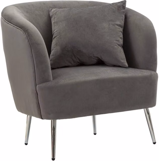 Poltrona Silvery Con Cuscino cm 73x66x78