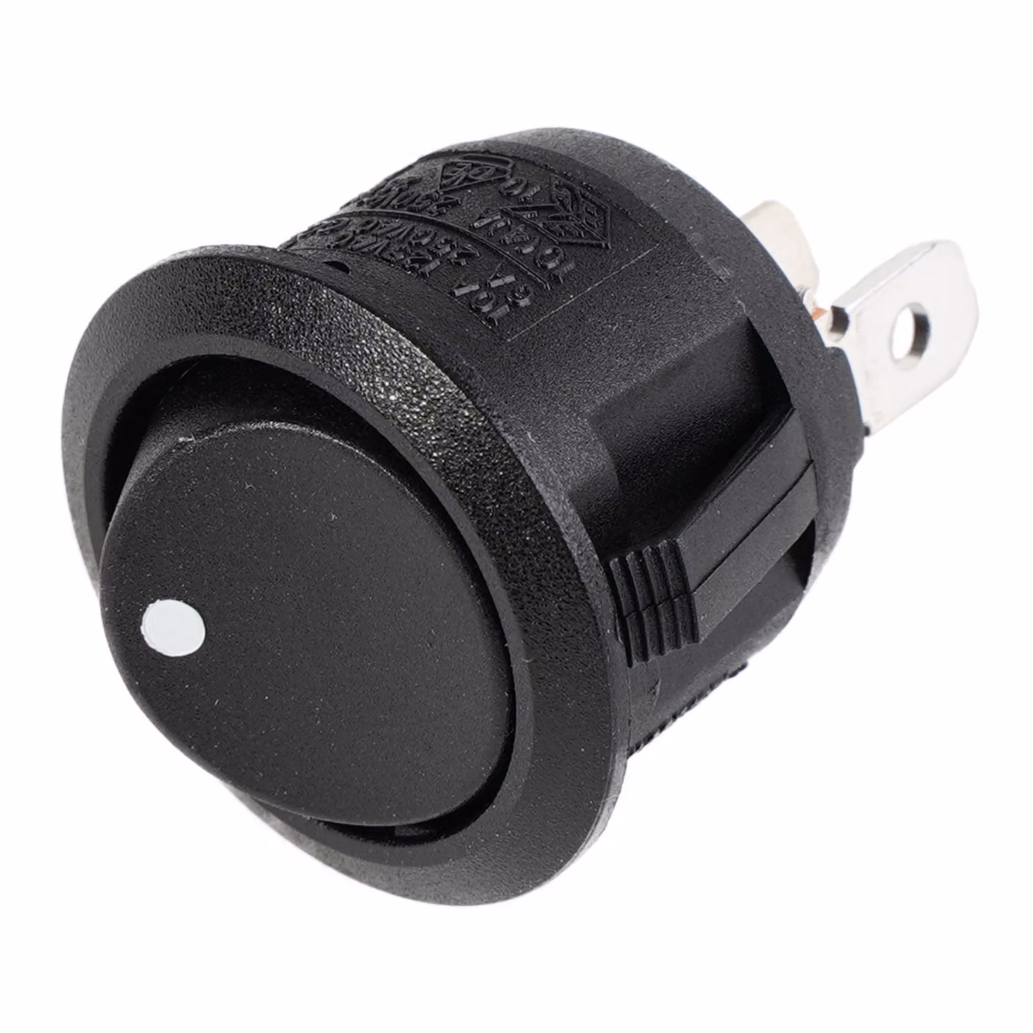 Interruttore a bilanciere rotondo 230V-250V 6A Nero