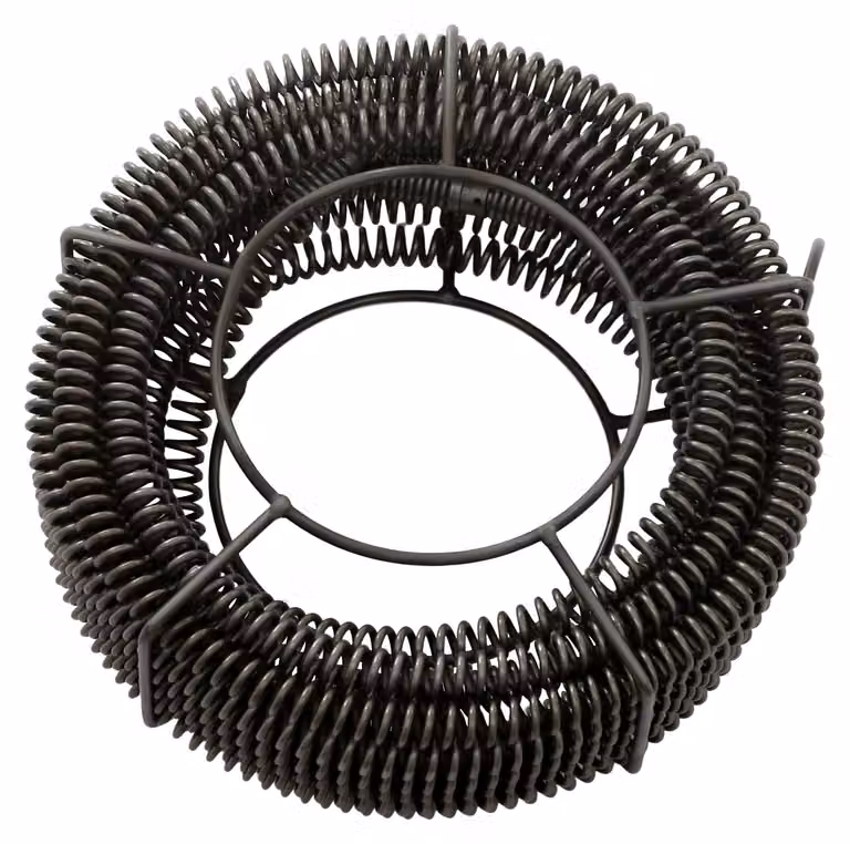 Pulitore per scarichi - Macchina per la pulizia delle tubature, lunghezza 14 metri - Spirale in acciaio al manganese, diametro 22 mm - Adatta per tubi da 50 a 200 mm - Per uso domestico, cucina, bagno - Colore: nero