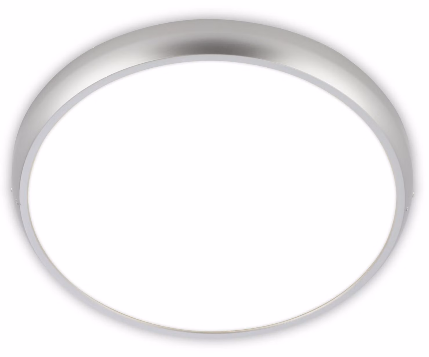 BRILONER - Lampada da soffitto a LED, grado di protezione IP44, luce bianca neutra, finitura cromata opaca, diametro 37,5 cm