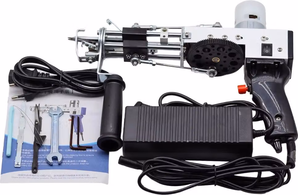 Pistola elettrica per tufting, altezza del pelo regolabile, prestazioni ad alta velocità, SPINA UE