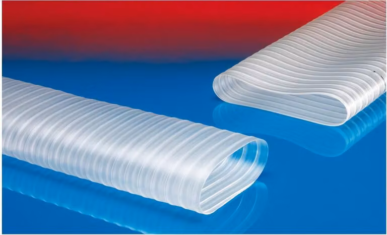 Tubo piatto PROTAPE PUR-C 335 FOOD-AS FLAT Diametro interno 200-203 mm Diametro esterno 205,00 mm Lunghezza 5 m Spessore della parete 2,5 mm