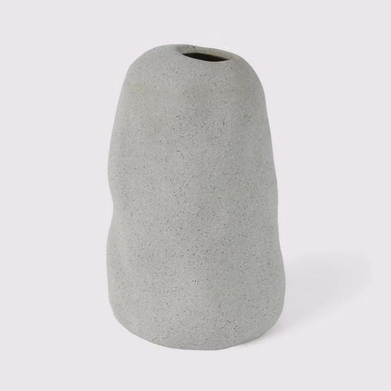 Sagerezia - Vaso alto moderno grigio in gres