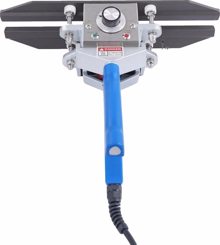 Tappatrice, temperatura regolabile, funzionamento elettrico a filo, blu
