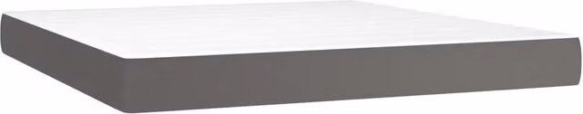 Materasso a Molle Insacchettate Rigidit¨¤ Media Grigio 180x200x20 cm in Similpelle
