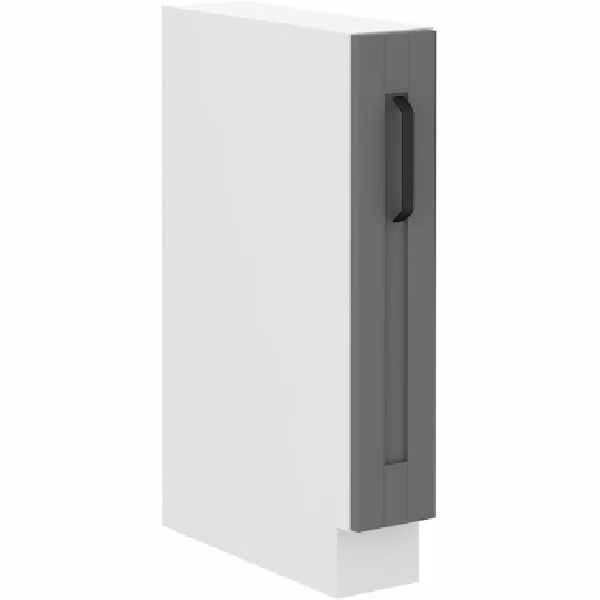 Mobile estraibile LAILI - larghezza 15 cm, grigio / bianco