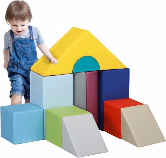 Set di 11 Costruzioni Morbide Giordanoshop in Schiuma Multicolore per Bambini – 1