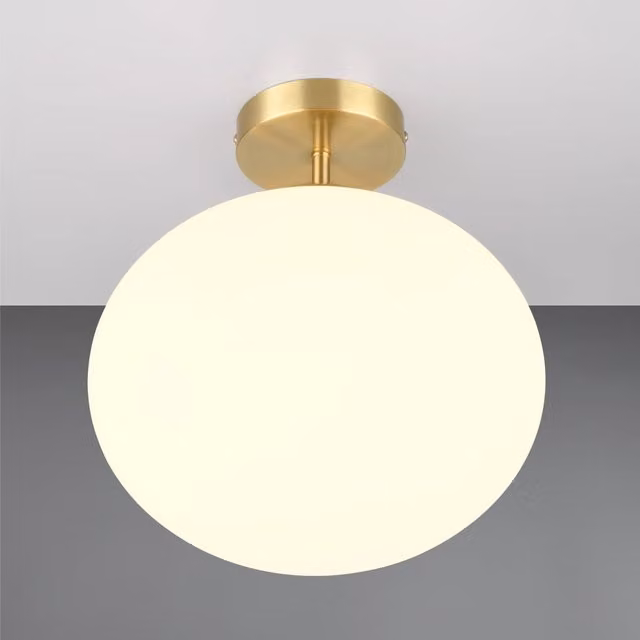 PLAFONIERA E27 FOMENTO D.30CM OTTONE SATINATO