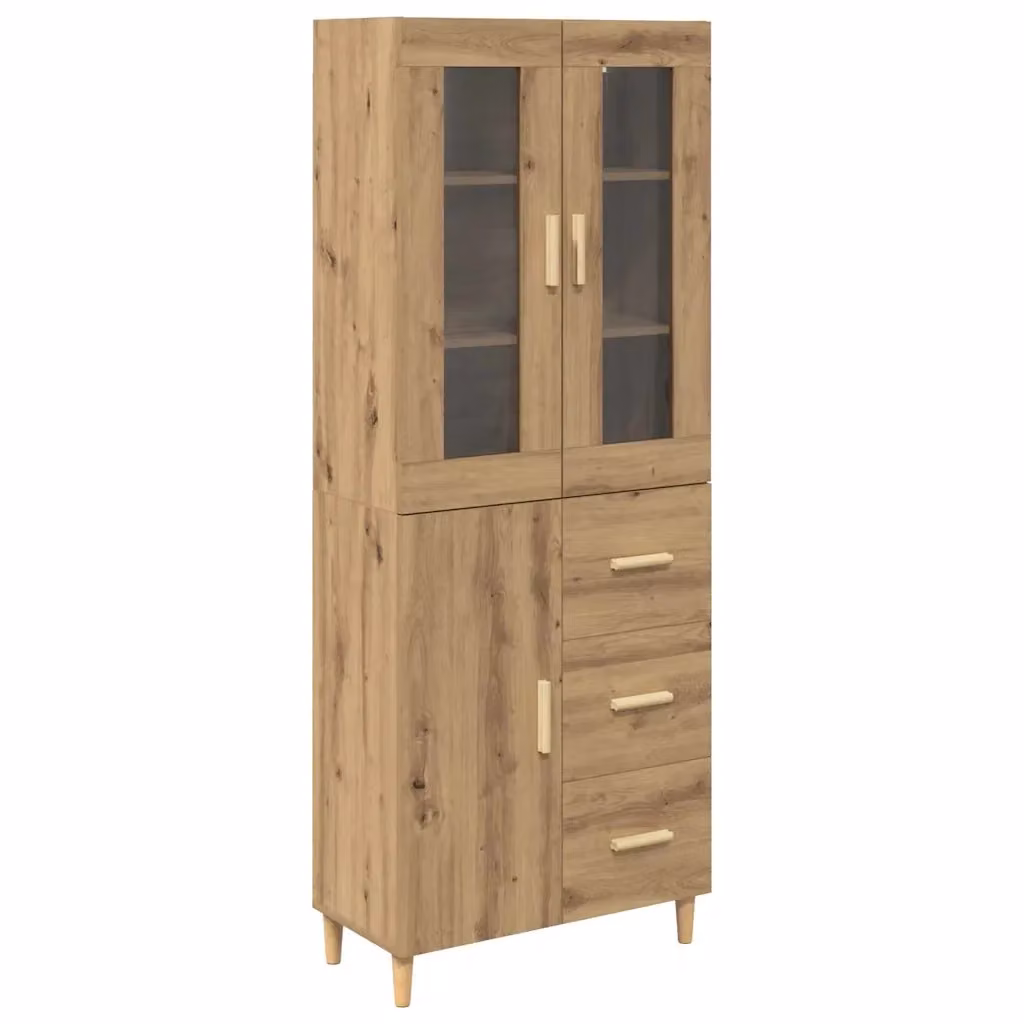 Credenza moderna vidaXL in legno color marrone L/P/H: 34,5 x 34 x 180 cm – 2