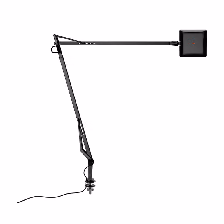 Flos - Kelvin Edge Desk support (hidden cable) - Lampada da tavolo - Nero