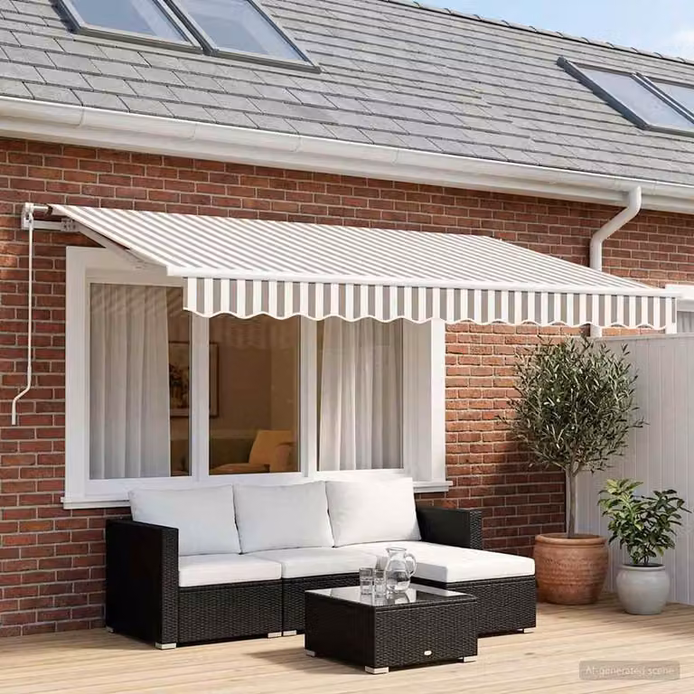 Maison Exclusive - Telo di ricambio per tenda da sole, dimensioni 3 x 2,5 metri