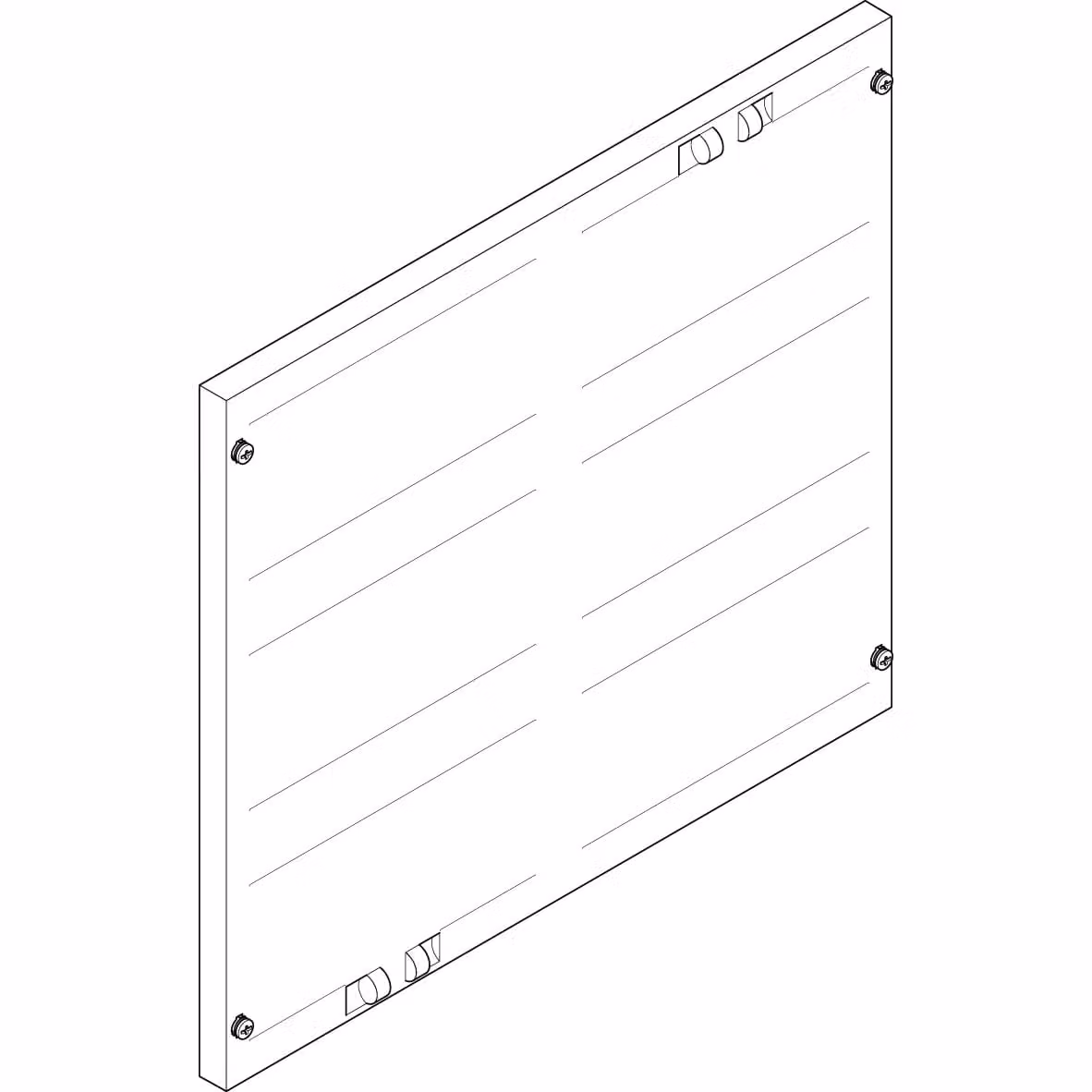 Piastra di copertura ABN 500x450 mm 2FB/3RE chiusa FAG23N