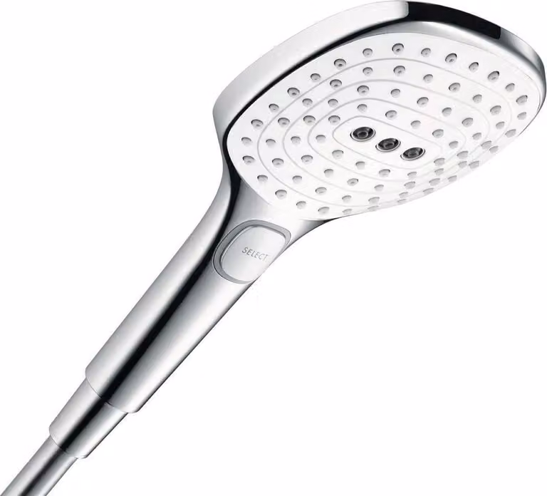 Doccia a pioggia Raindance Select E 120, 3 getti, bianco/cromato