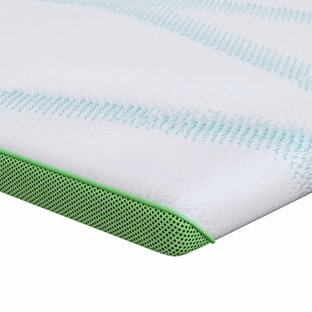 Topper per materasso vidaXL Bianco e Verde L/P: 180 x 200 cm – 2