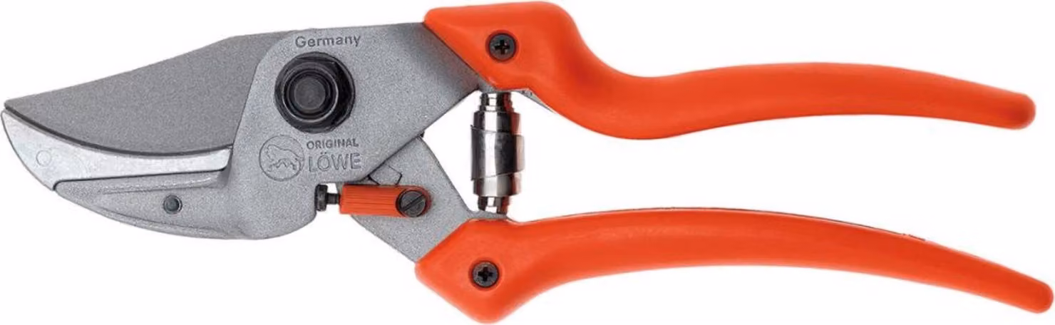 Forbici da potatura a incudine LÖWE 8.107 con manici in Ku, lunghezza totale 210 mm, capacità di taglio 24 mm,