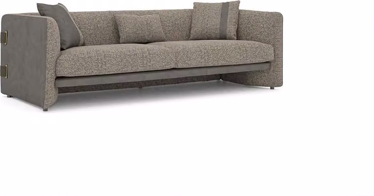 Sofa Dreisitzer Couch Grau Möbel Polstermöbel Wohnzimmer Einrichtung