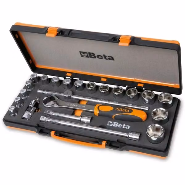 Set di 25 bussole Beta Art. 920A C20 colore argento – 2