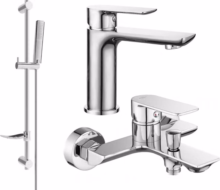 Mexen Alfa DF72 set da bagno, cromato - 745703DF72-00