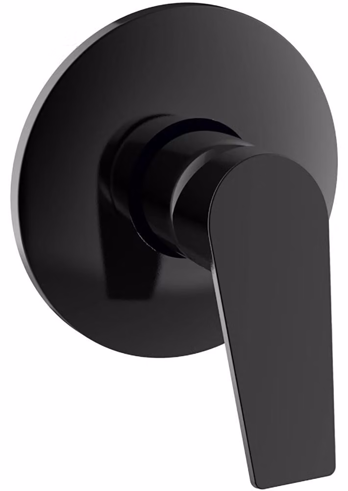 Schläfer 26505814 | Miscelatore monocomando per doccia incasso 1/2"serie Leonardo, Cartuccia diam 35mm Nero Opaco, Italy