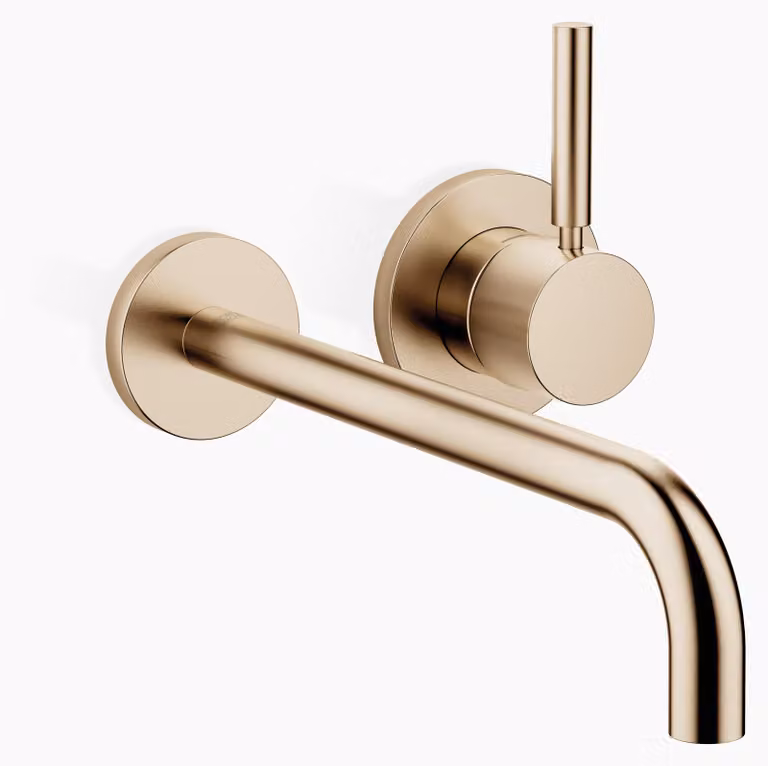 Dornbracht META Mitigeur monocommandé mural pour lavabos sans vidage, saillie 250mm, bec fixe, 36863660-27, 36863660-27