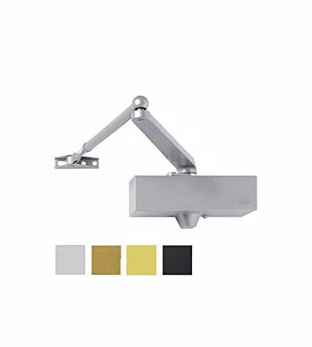 MAB 24768-30 503 N3 Chiudiporta con Arresto, Argento